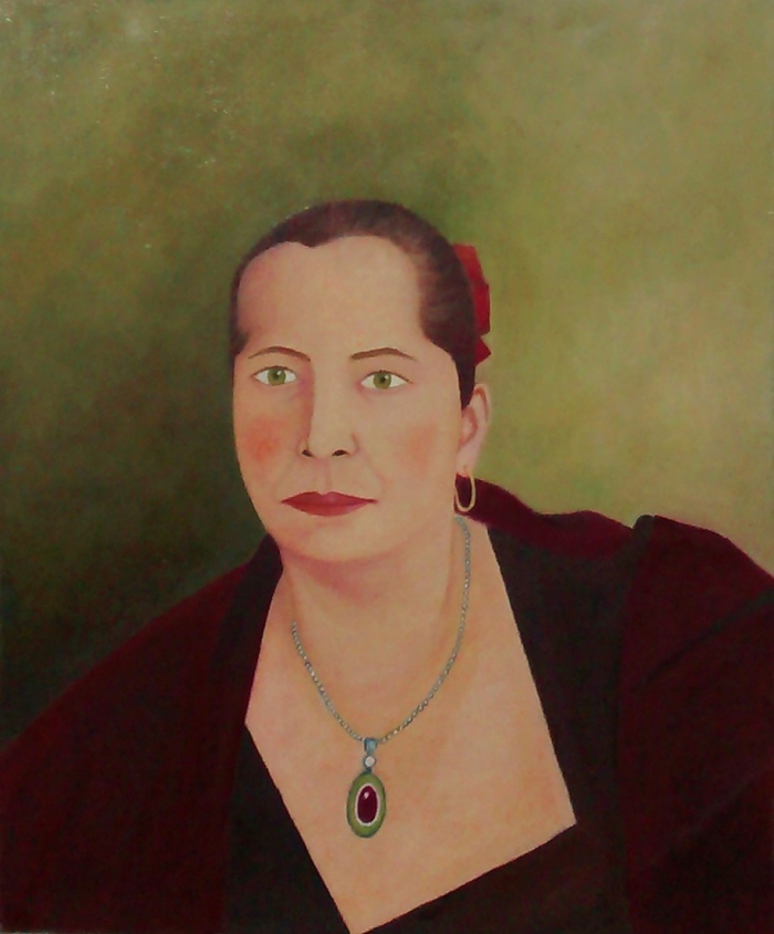 "Retrato de la madre del pintor".